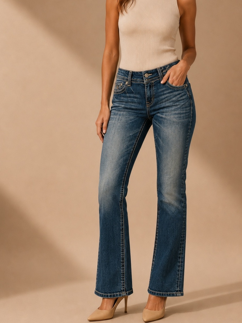 Cartise Bootcut Jeans Women's Size 30 Medium Wash Stretch Denim Classic Fit